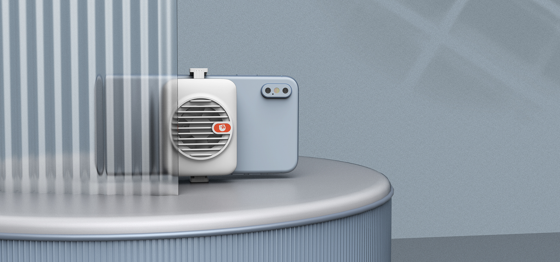 元?dú)庑?極簡風(fēng)手機(jī)散熱器